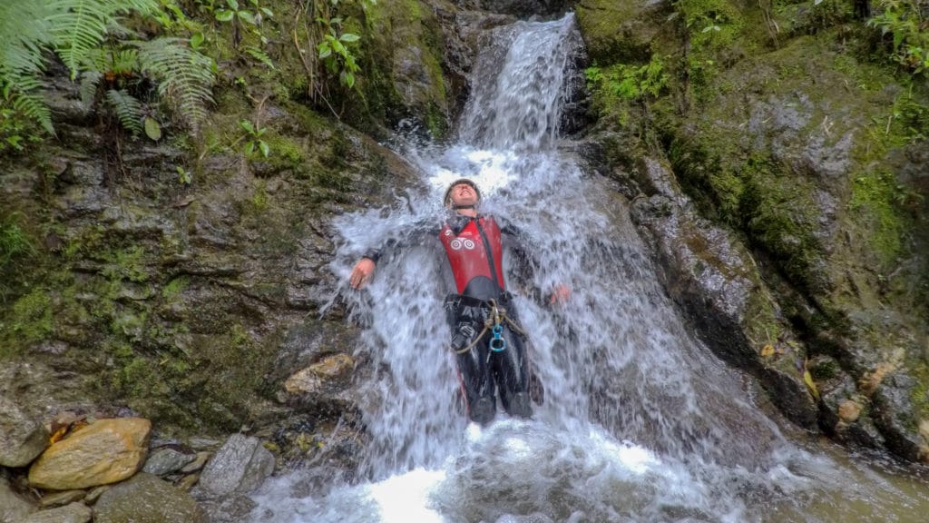 canyoning à la Ekvádor