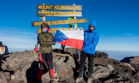 vrchol hory Kilimanjaro